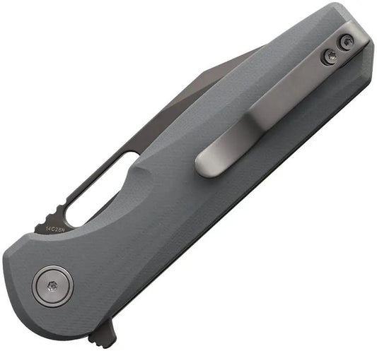 Ameight Preyert Linerlock Knife AME504DGII Gray PVD 14C28N Sandvik Blade G10 Handle EDC Ready by Ameight Knives