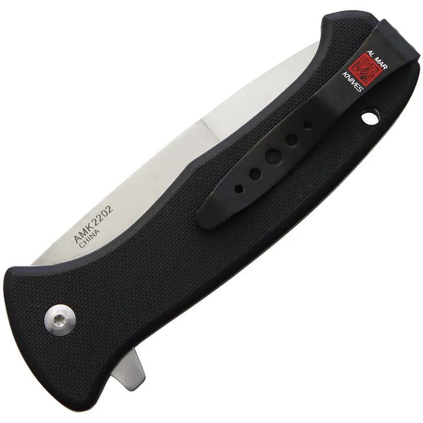 Al Mar SERE 2020 Linerlock Assisted Opening Knife D2 Satin Blade Black G10 EDC Ready by Al Mar