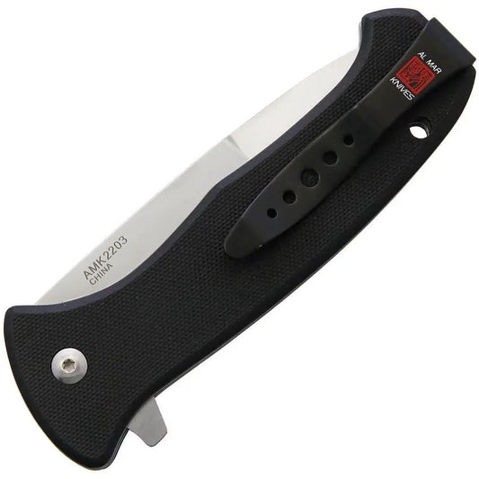 Al Mar SERE 2020 Linerlock Assisted Opening Tactical Folding Knife With D2 Satin Blade by Al Mar