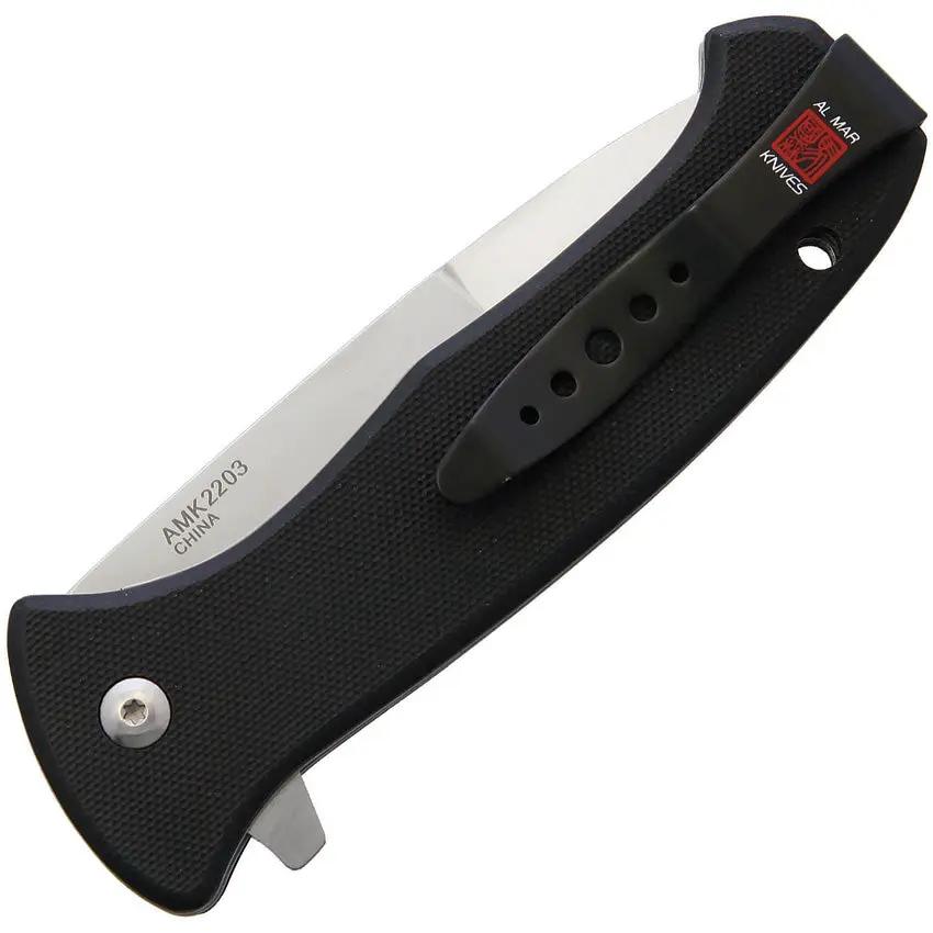Al Mar SERE 2020 Linerlock Assisted Opening Tactical Folding Knife With D2 Satin Blade by Al Mar