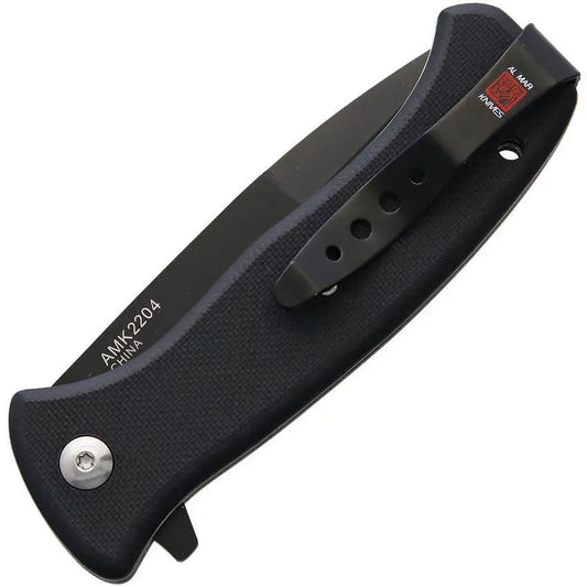 Al Mar Mini SERE 2020 Linerlock Assisted Opening Knife For EDC Fans With Black G10 Handle D2 Tool Steel Blade by Al Mar