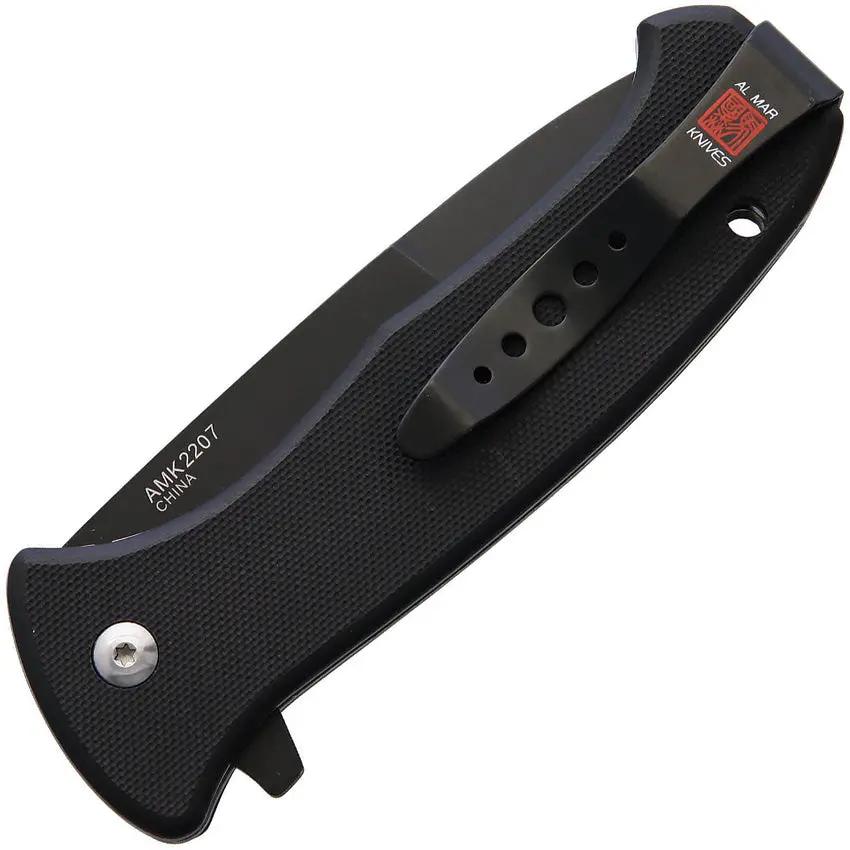 Al Mar SERE 2020 Linerlock Assisted Opening Knife With D2 Blade Titanium Coating G10 Handle For Tactical Professionals by Al Mar