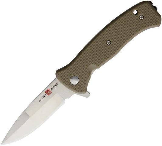 Al Mar Mini SERE 2020 Assisted Opening Liner Lock Knife 3 Inch Satin Blade For EDC Enthusiasts by Al Mar