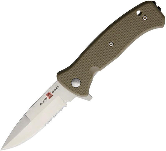 Al Mar Mini SERE 2020 Assisted Opening Linerlock Folding Knife For EDC Enthusiasts by Al Mar