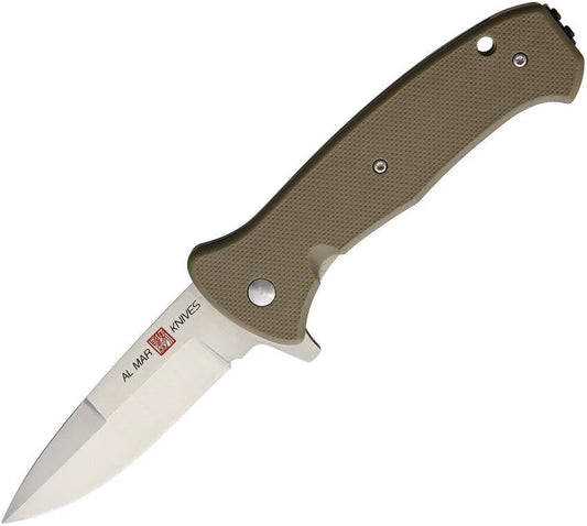 Al Mar SERE 2020 Linerlock Assisted Opening Tactical Folding Knife For EDC Enthusiasts Satin 8Cr13MoV Blade FRN Handle by Al Mar