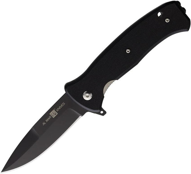 Al Mar SERE 3 Linerlock Knife With TiNi Coated S35VN Blade Black G10 EDC Tactical by Al Mar