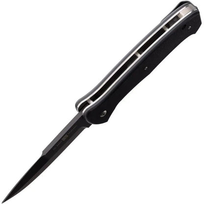 Al Mar SERE Linerlock AMK2217 Tactical Knife With TiNi S35VN Blade Black G10 Extended Tang For EDC Enthusiasts by Al Mar