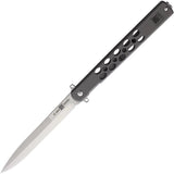 Al Mar Quicksteel Framelock EDC Knife AMK4052 Premium Satin Blade Extended Tang Pocket Clip by Al Mar