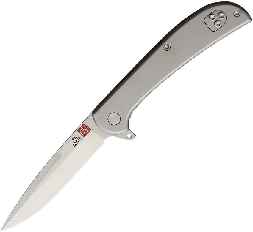 Al Mar Ultralight Hawk Framelock Knife With Titanium Handle D2 Blade For EDC Enthusiasts And Collectors by Al Mar
