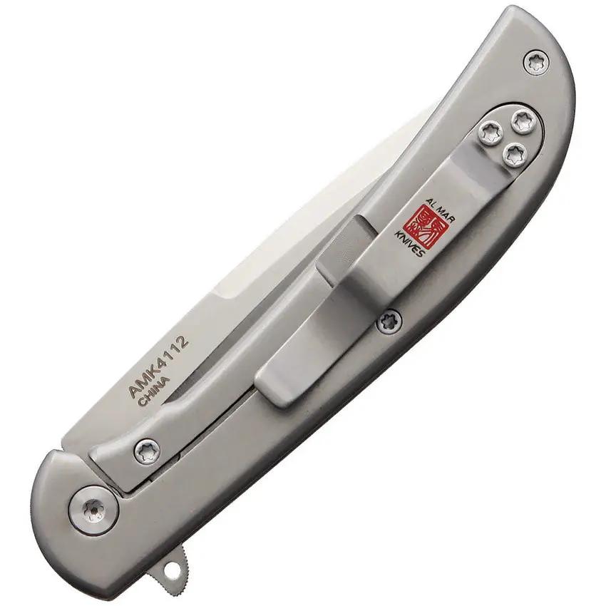 Al Mar Ultralight Hawk Framelock Knife With Titanium Handle D2 Blade For EDC Enthusiasts And Collectors by Al Mar