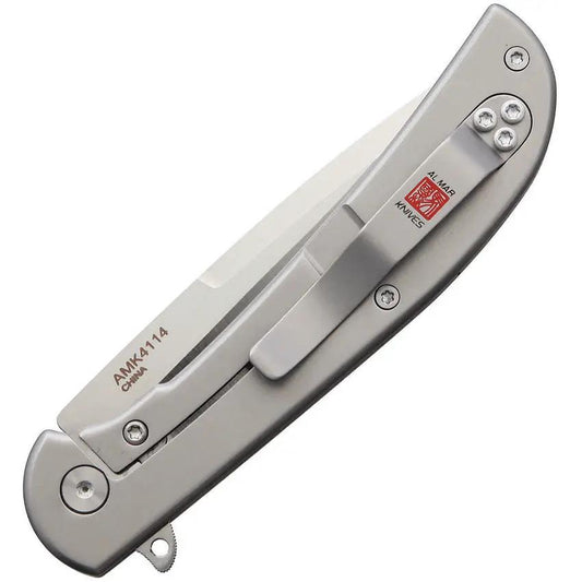 Al Mar Ultralight Falcon Framelock EDC Knife Titanium D2 Blade For EDC Enthusiasts by Al Mar