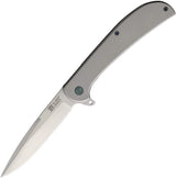 Al Mar Ultra Thin Framelock Knife AMK4119 Satin D2 Tool Steel Blade Extended Tang EDC Ready by Al Mar