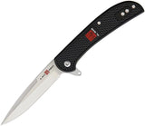 Al Mar Ultralight Hawk Linerlock Knife AMK4122 Compact EDC 3.25 Closed 2.75 Satin 8Cr13MoV Blade FRN Handle by Al Mar