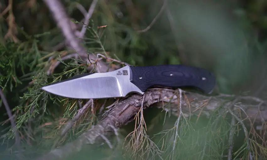 Al Mar B21 Fixed Blade Knife With D2 Tool Steel Satin Clip Point And Full Tang G10 Handle For Tactical Outdoorsmen by Al Mar