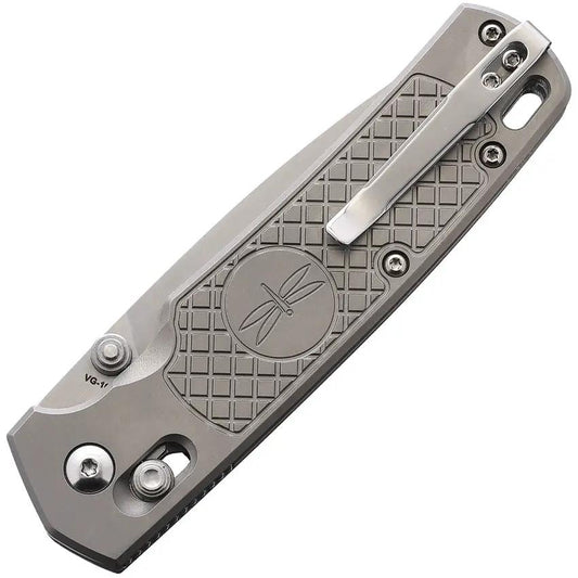 Amare Field Bro Premium LR-Lock Titanium Folding Knife For EDC Enthusiasts VG-10 Blade Gray Titanium Handle by Amare