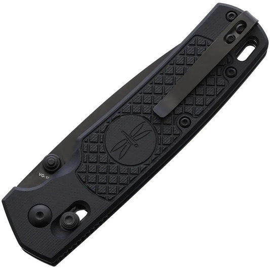 Amare FieldBro LR Lock Blackout Folding Knife For Outdoors Enthusiasts VG10 Blade G10 Handle by Amare