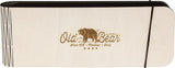 Old Bear Medium Folder Hand Carved Knife - Hand Carved Wood Handle Locking Safety Ring Satin 3.25 Inch Clip Point Blade by Old Bear