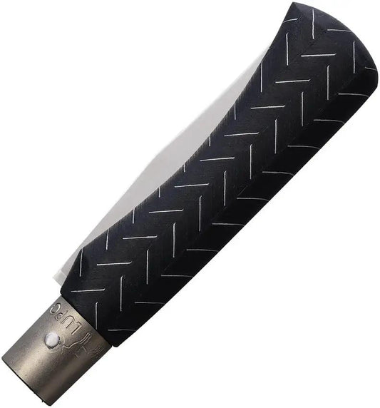 Old Bear Medium Locking Ring Knife - Satin Blade, 4.38 Inch Closed, Black Laminated Wood Handle by Old Bear