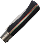 Old Bear Large Locking Ring Knife - Satin Stainless 3.63 Inch Blade Black Laminated Wood Handle by Old Bear