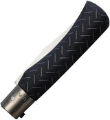 Old Bear Large Locking Ring Knife Locking Safety Ring Stainless Blade Black Laminated Wood And Aluminum Handle by Old Bear