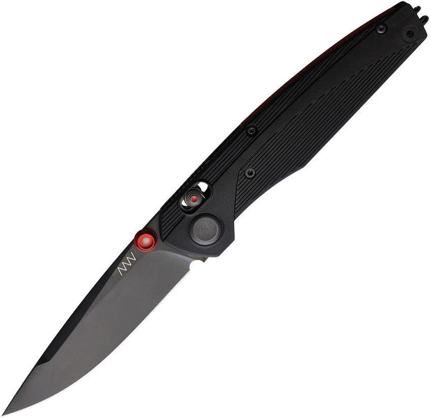 Acta Non Verba A100 Alock Elmax Knife With DLC Blade GRN Handle Premium One Hand Button Lock EDC Enthusiasts by Acta Non Verba Knives