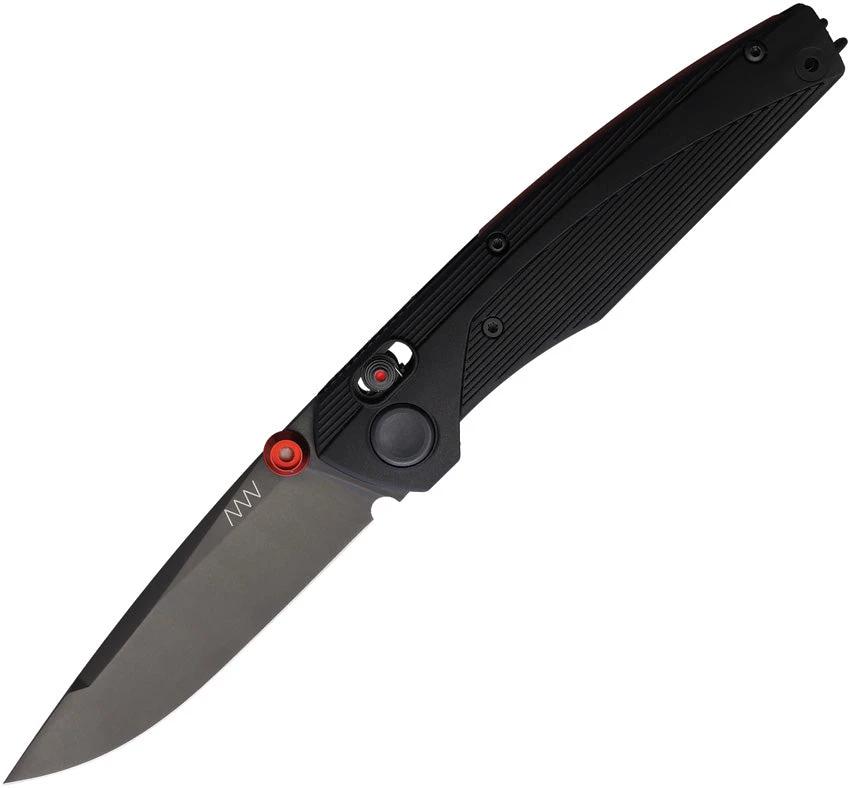 Acta Non Verba A100 A Lock Knife Black Red DLC Sleipner 3.63in Blade For EDC Enthusiasts by Acta Non Verba Knives