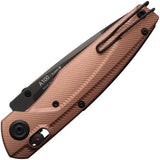 Acta Non Verba A100 A Lock Knife Premium Rose Gold Aluminum Handle 3 63 Inch Elmax DLC Blade For EDC Fans by Acta Non Verba Knives