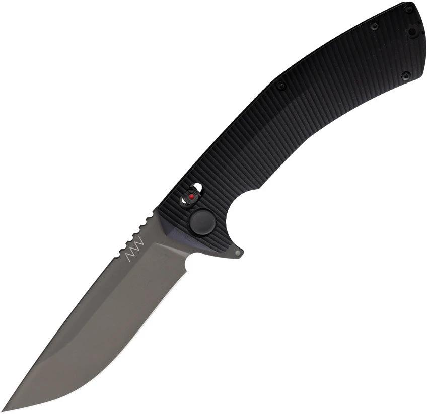 Acta Non Verba A400 ANV A Lock Black Knife With DLC Sleipner Blade And G10 Handle For EDC Enthusiasts by Acta Non Verba Knives