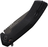 Acta Non Verba A400 ANV A Lock Black Knife With DLC Sleipner Blade And G10 Handle For EDC Enthusiasts by Acta Non Verba Knives