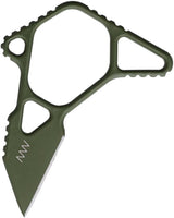 Acta Non Verba ANVM06 MIM Emergency Knife One Piece M2 Steel Olive Cerakote 3.5in Overall For EDC Enthusiasts by Acta Non Verba Knives