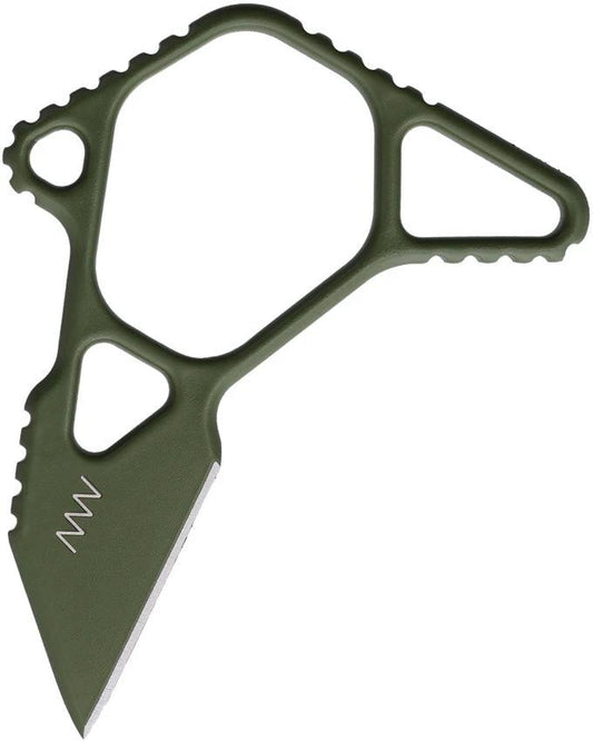 Acta Non Verba ANVM06 MIM Emergency Knife One Piece M2 Steel Olive Cerakote 3.5in Overall For EDC Enthusiasts by Acta Non Verba Knives