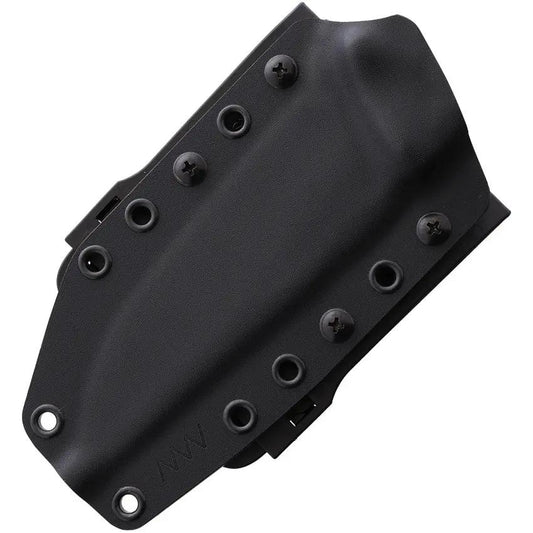Acta Non Verba Spelter Tactical Knife M311 Elmax Blade 10.75in Overall Black Micarta Handle Kydex Sheath For EDC Fans by Acta Non Verba Knives
