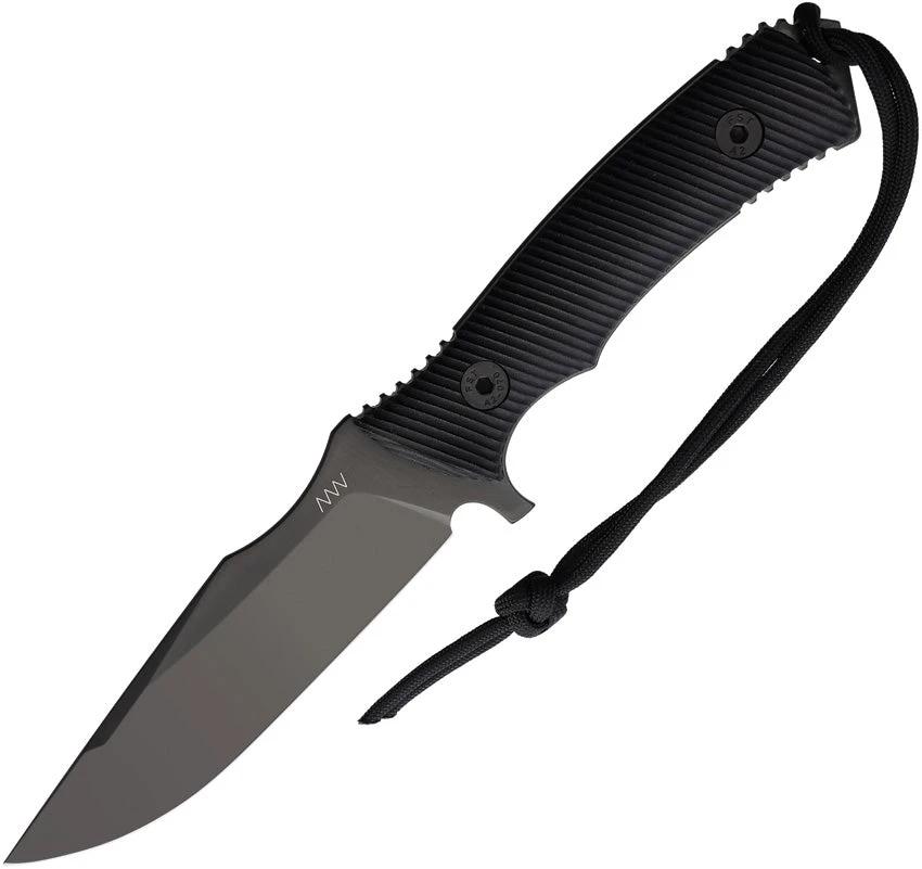 Acta Non Verba M311 Spelter Compact Fixed Knife Elmax DLC Blade Full Tang MOLLE Sheath For Tactical Enthusiasts by Acta Non Verba Knives