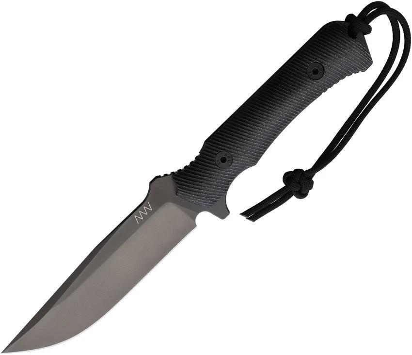 Acta Non Verba M41 Military Fixed Blade Knife With Elmax DLC Blade Micarta Handle Glass Breaker by Acta Non Verba Knives