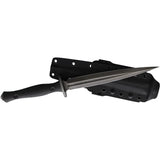Acta Non Verba M500 Fixed Blade Knife Elmax Steel DLC Coated 7.75in Dagger Full Tang Kydex Sheath For Outdoorsmen by Acta Non Verba Knives
