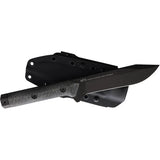 Acta Non Verba Kontos Fixed Blade Knife M73 Sleipner Steel Cerakote Black Micarta Handle Full Tang Kydex Sheath Tactical by Acta Non Verba Knives