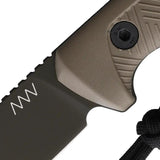 Acta Non Verba P200 Fixed Blade Knife Sleipner Tool Steel Cerakote OD Finish Full Tang For EDC by Acta Non Verba Knives