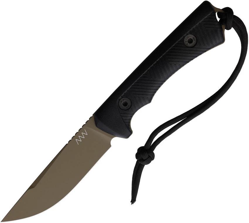 Acta Non Verba P200 Fixed Blade Knife With Sleipner Tool Steel Cerakote Coyote Finish Extended Tang EDC Tactical by Acta Non Verba Knives