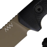 Acta Non Verba P200 Fixed Blade Knife With Sleipner Tool Steel Cerakote Coyote Finish Extended Tang EDC Tactical by Acta Non Verba Knives