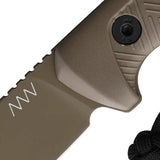 Acta Non Verba P200 Fixed Blade Knife With Full Tang Sleipner Steel Cerakote Blade For Rugged Outdoorsmen by Acta Non Verba Knives