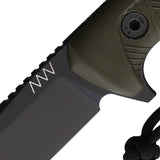 Acta Non Verba P300 Fixed Blade Knife Cerakote Sleipner Steel Full Tang OD Green GRNPU Handle Outdoor Survival EDC by Acta Non Verba Knives