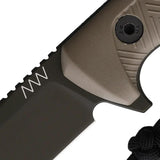 Acta Non Verba Fixed Blade Knife P300 OD Green Cerakote Sleipner Steel Full Tang Rugged Outdoor Enthusiast by Acta Non Verba Knives