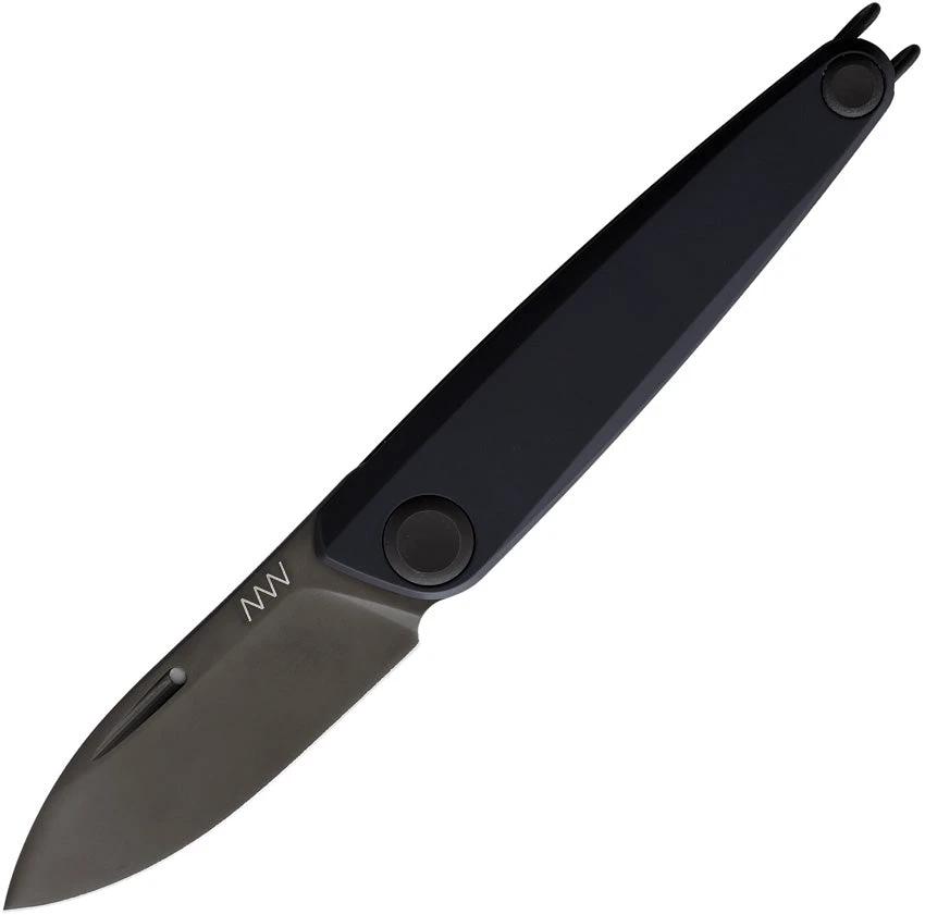 Acta Non Verba Z050 Folding Knife Black DLC Blade Sleipner Steel Titanium Handle Pocket Clip EDC by Acta Non Verba Knives