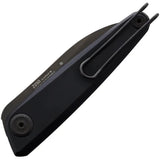 Acta Non Verba Z050 Folding Knife Black DLC Blade Sleipner Steel Titanium Handle Pocket Clip EDC by Acta Non Verba Knives