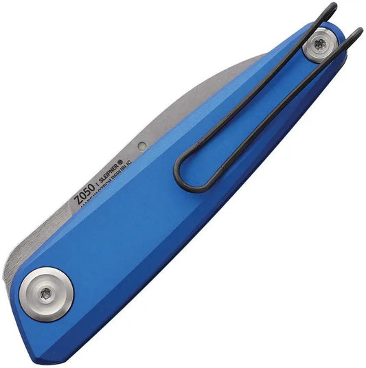 Acta Non Verba Z050 Slip Joint Knife Sleipner Steel Blue Dural Aluminum Handle EDC Ready by Acta Non Verba Knives