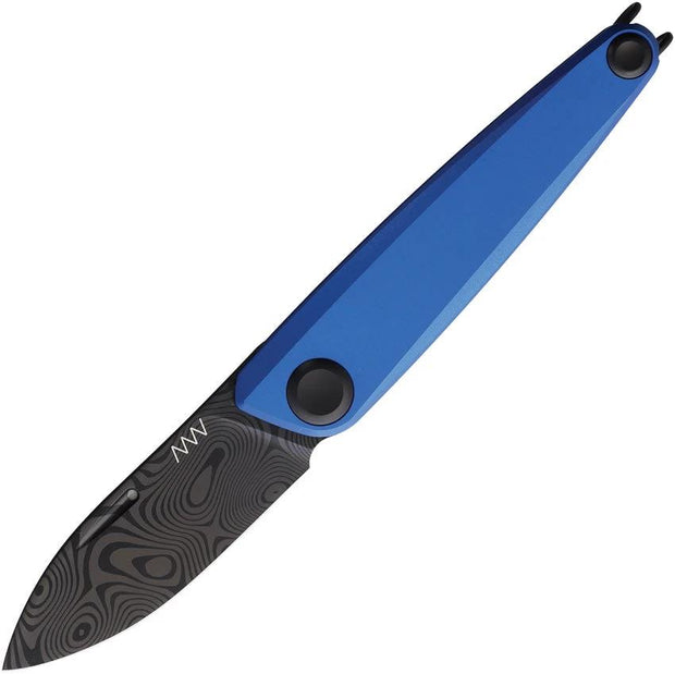 Acta Non Verba ANVZ050 Slip Joint Knife with Blue DLC Deco Sleipner Blade for EDC Enthusiasts by Acta Non Verba Knives