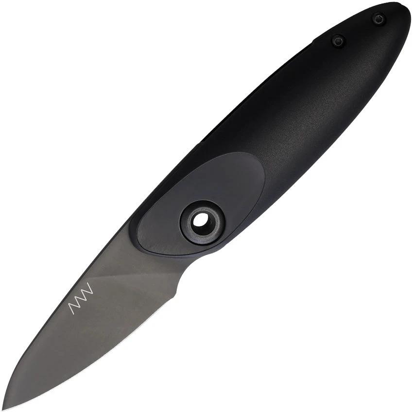 Acta Non Verba Z070 Slip Joint Knife 2.13in Sleipner Blade Black GRN Handle Extended Tang EDC Everyday Carry by Acta Non Verba Knives