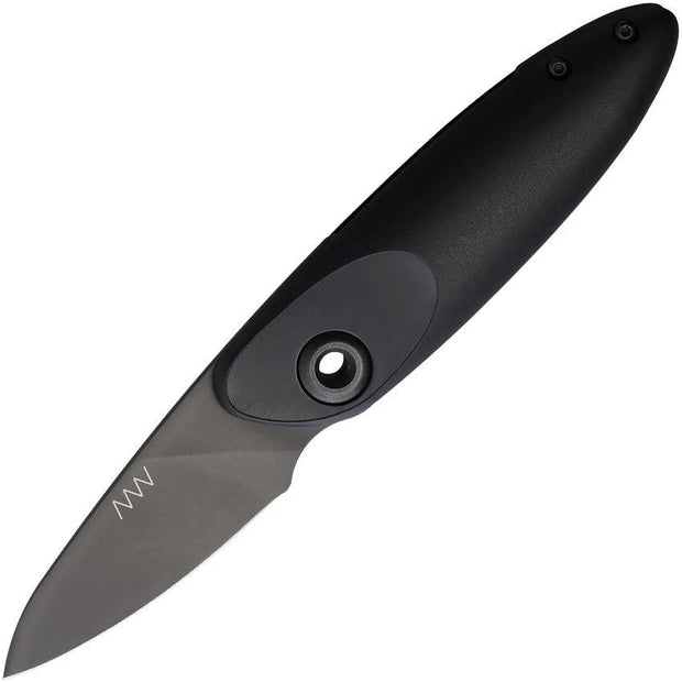 Acta Non Verba Z070 Slip Joint Knife 2.13in Sleipner Blade Black GRN Handle Extended Tang EDC Everyday Carry by Acta Non Verba Knives