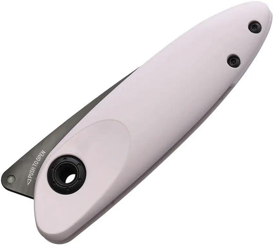 Acta Non Verba Z070 Slip Joint Knife With Sleipner Steel Blade Rose White GRN Handle Extended Tang For EDC Enthusiasts by Acta Non Verba Knives