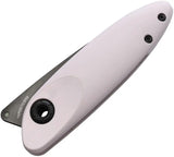 Acta Non Verba Z070 Slip Joint Knife With Sleipner Steel Blade Rose White GRN Handle Extended Tang For EDC Enthusiasts by Acta Non Verba Knives